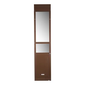 Dog Door for Sliding Glass Door, 75 7/8 to 80 11/16 in Adjustable Height, Aluminum Alloy Frame with Rotating Hinges, Lock Design (Curtain Size: Size XL, size: Door Height (75-81 inch))